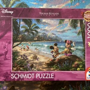 Puzzle Schmidt 1000 "Mickey and Minnie in Hawaii"