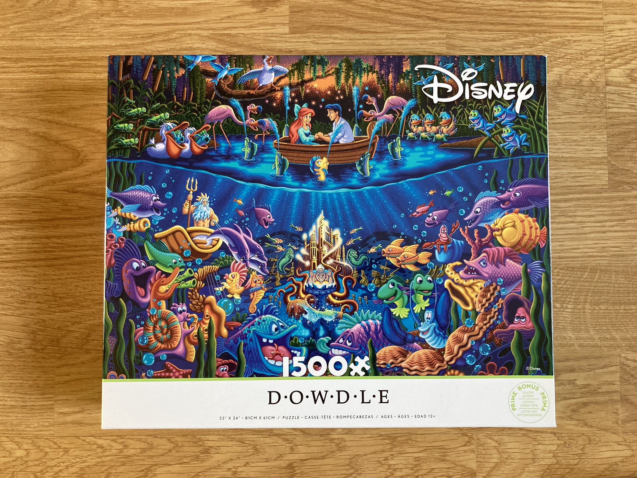 Puzzle Ceaco 1500 "The Little Mermaid Part of Your World" + Plakat