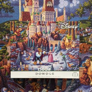 Puzzle Ceaco 1500 "Beauty and the Beast Finding Love" + Plakat