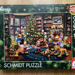 Puzzle Schmidt 1000 "Mickey and Minnie Trimming the tree"